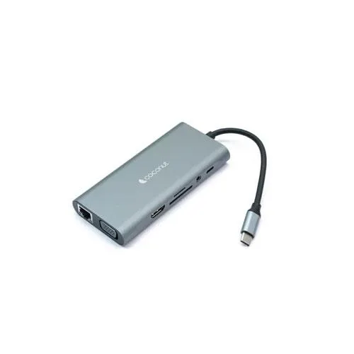 Coconut 12 in 1 USB Type C Dock A Multiport Hub Dealers in Hyderabad, Telangana, Ameerpet