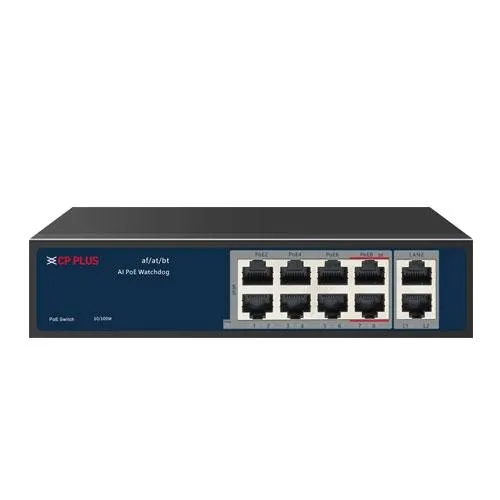 CP Plus CP ANW HPU8H2 N12 8 Port PoE Switch price in Hyderabad, Telangana, Andhra pradesh
