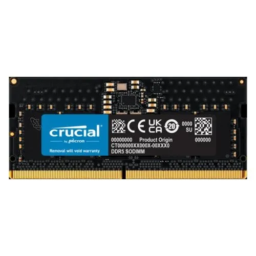 Crucial 8GB DDR5 5200MHz Laptop Memory Dealers in Hyderabad, Telangana, Ameerpet