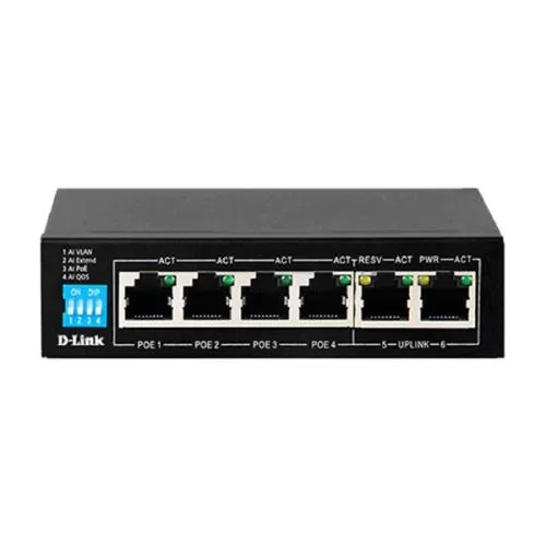 D Link DES F1006P E 4 Port Unmanaged PoE Switch price in Hyderabad, Telangana, Andhra pradesh