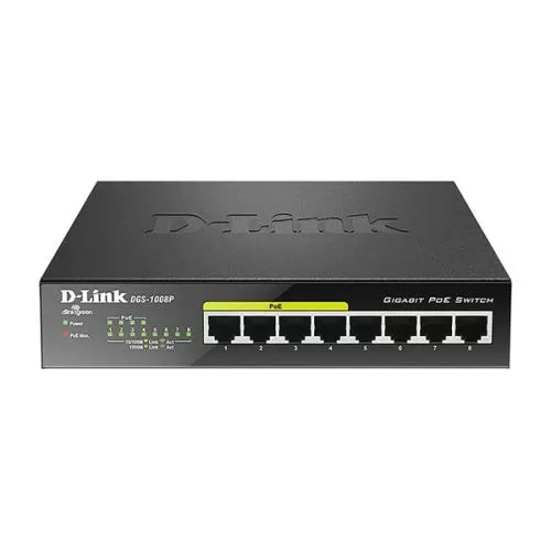 D Link DGS 1008P 8 Port Desktop Switch Dealers in Hyderabad, Telangana, Ameerpet