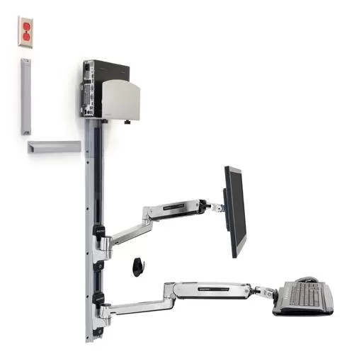 Ergotron LX Sit Stand Wall Mount System price in Hyderabad, Telangana, Andhra pradesh