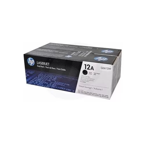 HP 12A Q2612AF Twin Pack Black LaserJet Toner Cartridges price in Hyderabad, Telangana, Andhra pradesh