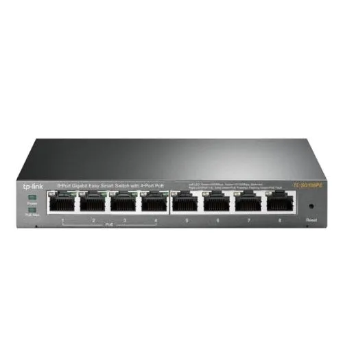 TP Link TL SG108PE V5 8 Port Gigabit Smart Switch Dealers in Hyderabad, Telangana, Ameerpet
