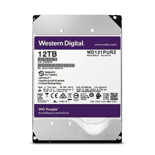 Western Digital Purple 12TB Surveillance Hard Drive price in Hyderabad, Telangana, Andhra pradesh