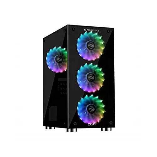 Zebronics Zeb 876B Zeal Gaming Chassis Cabinet price in Hyderabad, Telangana, Andhra pradesh